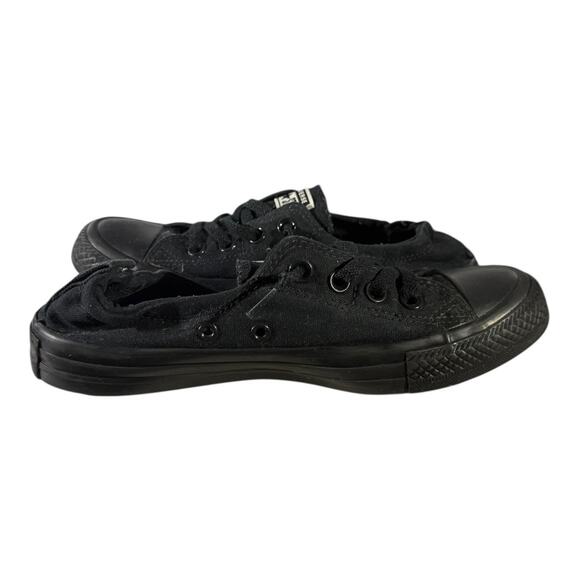 Converse Chuck Taylor's All-Star triple black canvas low-top sneakers Women’s 8 - Picture 8 of 9